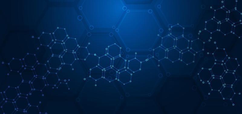 abstract-hexagon-pattern-dark-blue-background-medical-and-science-concept-molecular-structures-free-vector